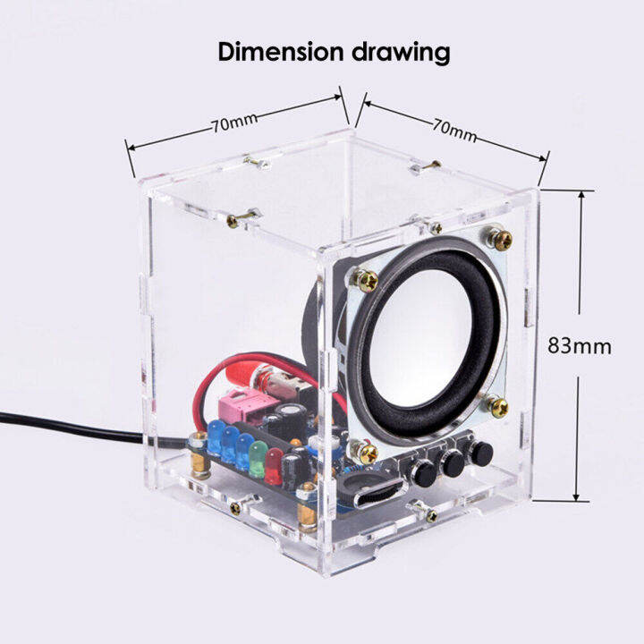 pcbfun-ชุดผลิตเสียง-bt-ผลิตด้วยระบบอิเล็กทรอนิกส์แบบทำมือชิ้นส่วนลำโพงขนาดเล็กลำโพงโทรศัพท์มือถือคุณภาพเครื่องขยายเสียงเล็ก