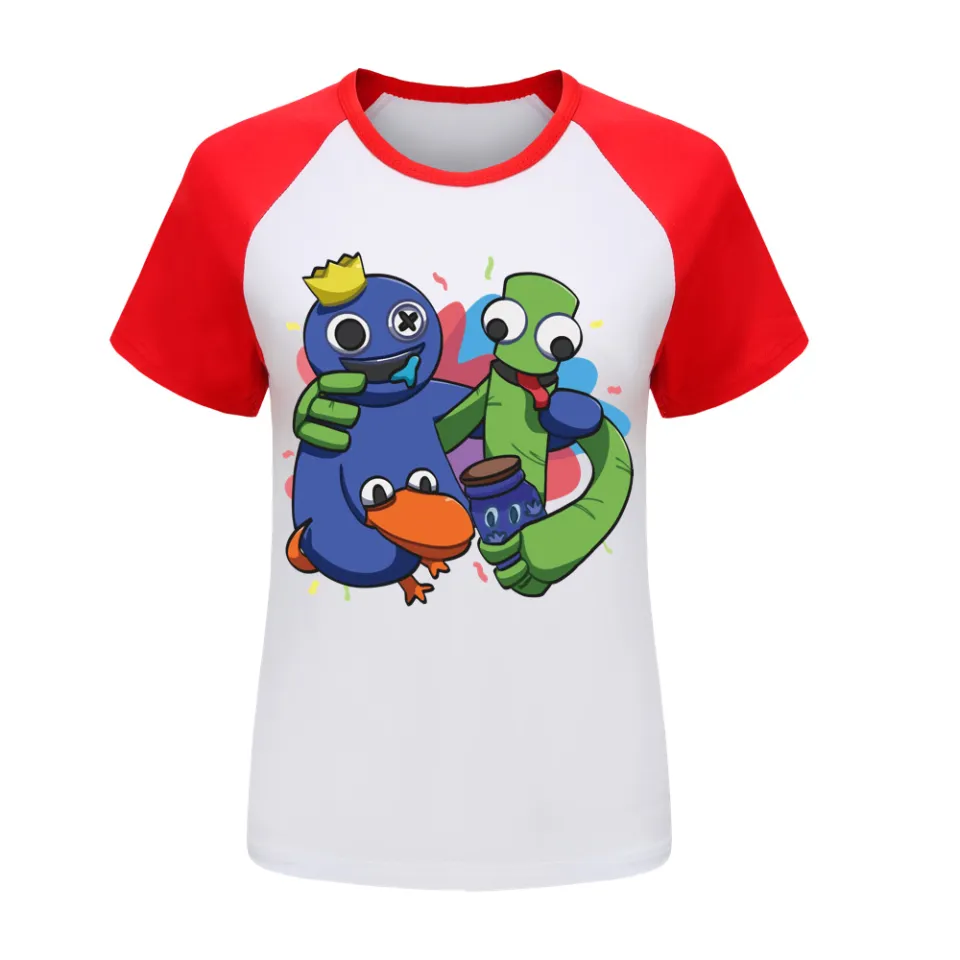 Roblox Rainbow Friends Cartoon Anime Clothes Summer Round Neck  Short-sleeved Printed Men's And Women's T-shirts - Animation  Derivatives/peripheral Products - AliExpress