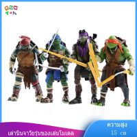 4 ของเล่นเต่านินจา TMNT ตุ๊กตามือแบบเคลื่อนของเล่นเด็กของขวัญวันเกิด