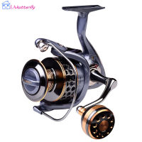 La【คลังสินค้าพร้อม】รอกตกปลาปั่น5.1:1อัตราทดเกียร์ความแข็งแรงสูงสายโลหะ Spool Casting Spinning Reel สำหรับตกปลาทะเล【cod】