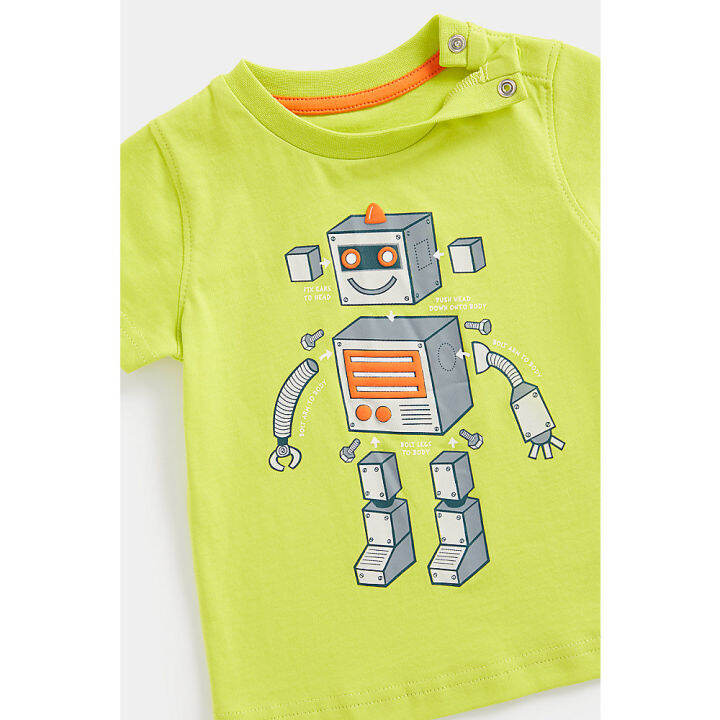 เสื้อยืดเด็กผู้ชาย-mothercare-robot-t-shirt-cc843