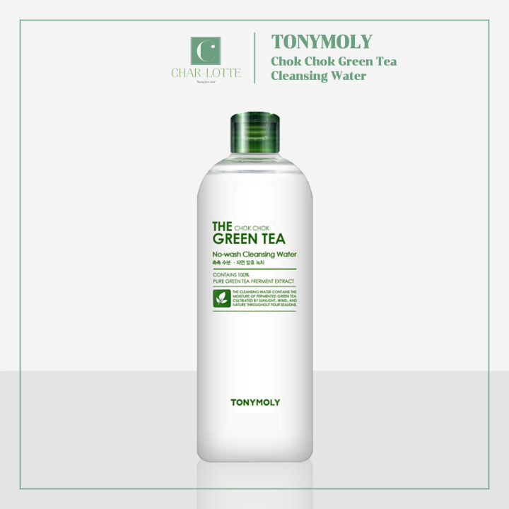 charlotte-seoul-tonymoly-chok-chok-green-tea-cleansing-water-300-ml-เครื่องสำอางเกาหลี-คลีนซิ่ง-โทนี่โมลี่-โทนี่โมลี่-คลีนซิ่ง-เกาหลี