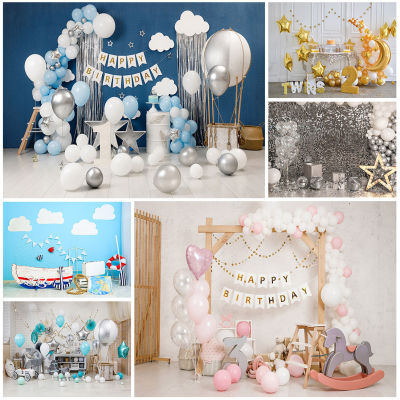 3 Years 1 Year Birthday Party Decor Balloons Photography Backgrounds Vinyl Backdrops for Children Baby Photocall Photo Studio