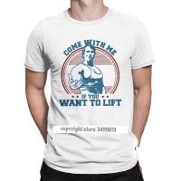 Come With Me If You Want To Lift T Shirts Men Cotton Tshirt Arnold Schwarzenegger Fitness Workout Musculation Tee Gildan