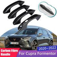 【cw】Carbon Fiber Outer Door Handle Cover for Cupra Formentor 2020 2021 2022 Car External Accessories Gadget Styling Stickers Trimhot