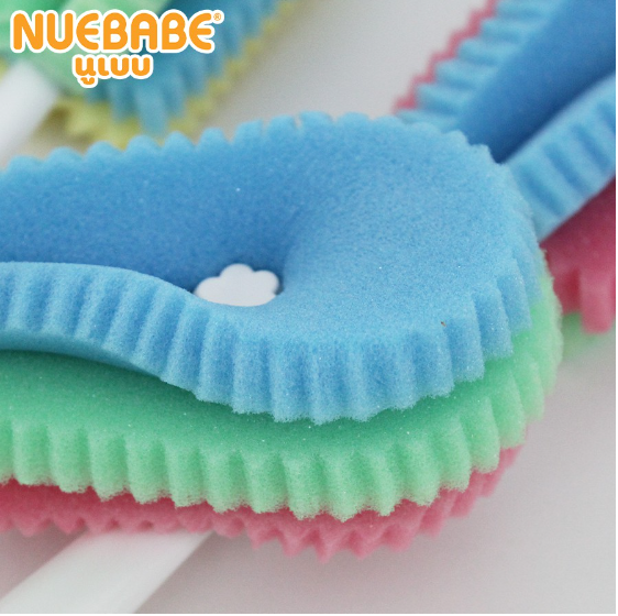 nuebabe-แปรงล้างขวดนมฟองน้ำล้วน-คละสี-1-ชิ้น