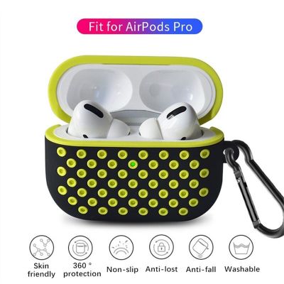 Cover For Airpod Pro Case Shock-proof Honeycomb Double Layer Silicone Protective Hook with Case For Airpods Pro Headphones Accessories