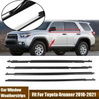 Car Door Glass Window Moulding Trim Weatherstrip Rubber Seal Belt Weather Strip For Toyota 4runner 2010-2021 Decorative Door Stops