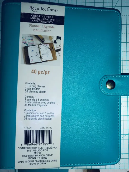 Recollections Planner 1 6 Ring Planner with 12 Months Inserts Teal Color Lazada PH