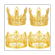 4 Pcs Gold Crown Cake Topper Crown Tiara Cake Topper Cake Topper for Wedding Birthday Baby Shower Party Cake Decoration 2 Styles