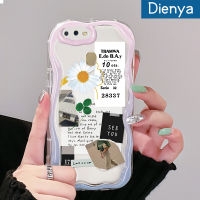 เคส Dienya สำหรับ A12 OPPO เคส A11K A7 A5s A12s แฟชั่นลายหญ้าโชคดีหลากสีน่ารักเนื้อครีมนิ่มเคสมือถือกันกระแทกแบบใสที่สร้างสรรค์ฝาครอบป้องกันซิลิโคนโปร่งใสลายกล้องถ่ายรูป