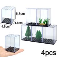 4Pcs Acrylic Dustproof Box Figures Car Building Block Display Cabinet Dustproof Assembly Box Case Shop Window Base Bricks Leduo