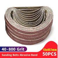 50Pcs/set 13*457MM Sanding Belts 40-800 Grits Sandpaper Abrasive Band For Sander Wood Metal Grinding Polishing Cleaning Tools