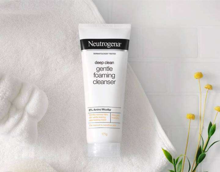 neutrogena-deep-clean-gentle-foaming-cleanser-นูโทรจีนา-ดีพ-คลีน-เจนเทิล-คุชชั่นโฟม-คุมมัน