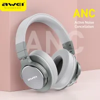 Awei A710BL ANC การตัดเสียงรบกวนหูฟังแฮนด์ฟรี Bluetooth หูฟังแบบครอบ ไร้สายเบส HiFi ชุดหูฟังพร้อมไมโครโฟนสำหรับ iPhone Xiaomi