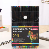 12/24/36/48/60 Hook Pen Waterproof Pen Rock Tip Line Fine Marker Colors Paint