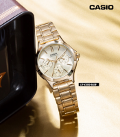 Casio Standard รุ่น MTP-V300G-9A นาฬิกาผู้ชาย สายแสตนเลสสีทอง หน้าปัดทอง - มั่นใจ ของแท้ 100% รับประกันสินค้า 1 ปีเต็ม