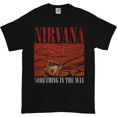 Nirvana Something In The Way New Black Tshirt Full Size