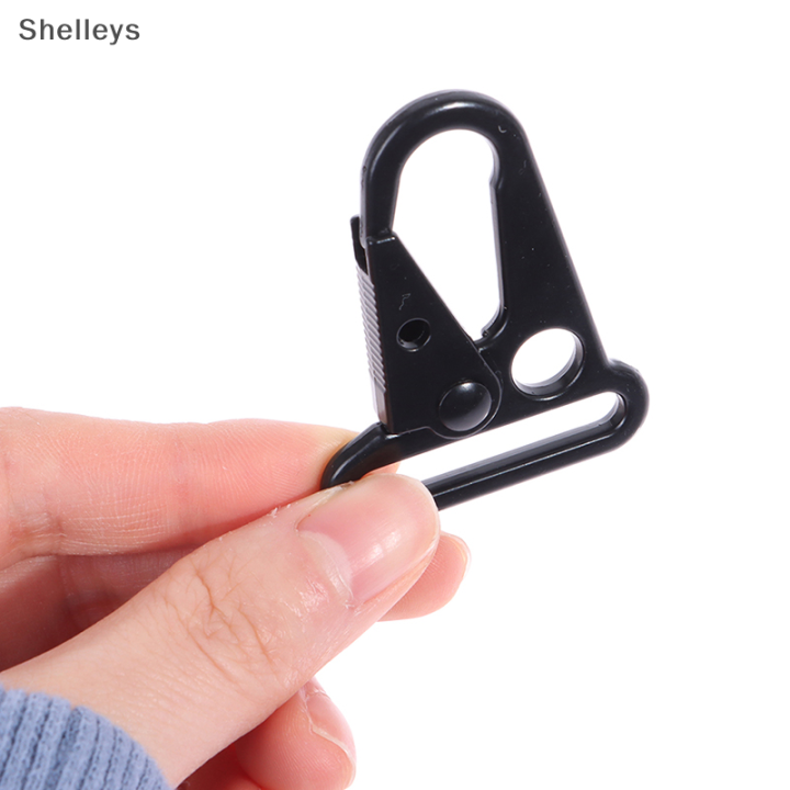 shelleys-อะไหล่มีตะขอ2ชิ้นสำหรับหัวเข็มขัด-carabiner-ปากนกอินทรีอะลูมินัมอัลลอย