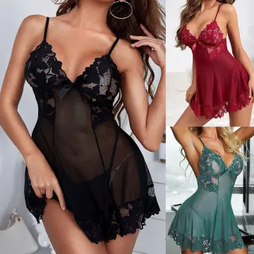 Plus Size Women Sexy Capri Babydoll Dress Chemise Lingerie Nighty