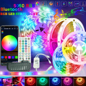 Dây Đèn LED Bluetooth RGB 5M 7.5M 10M 15M 5050 Ruy Băng Linh Hoạt SMD