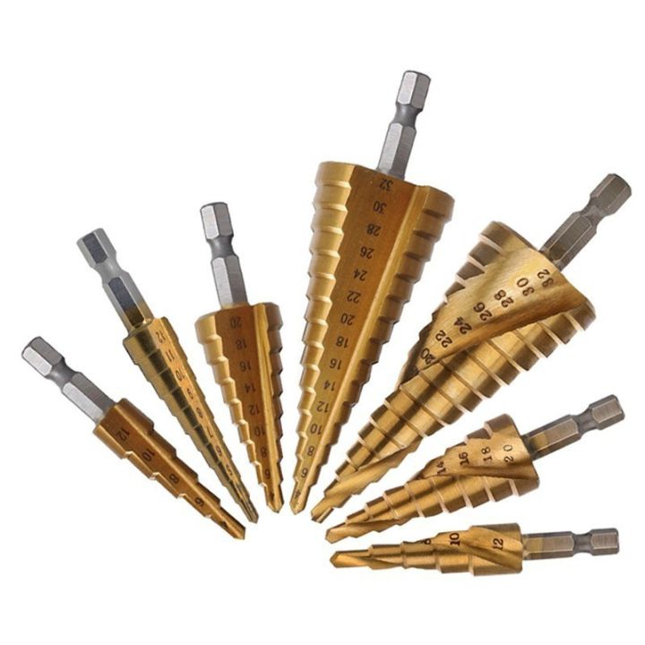 elegant-realmote-3-32-hss-hex-stepped-drill-bits-for-metal-drilling-carpenter-straight-groove-spiral-shape-hole-saw-tools