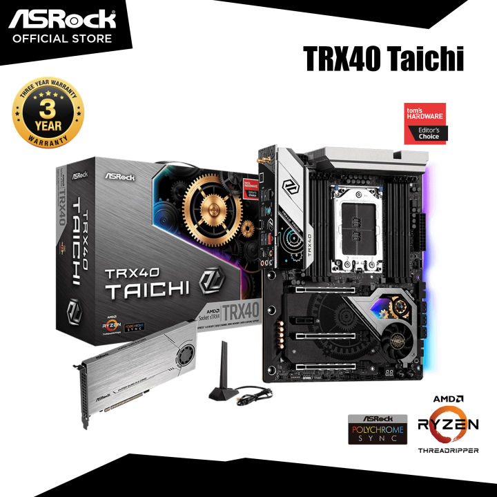 ASRock TRX40 Taichi AMD Motherboard | Lazada Singapore