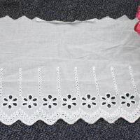 【CW】 YACKALASICotton Eyelet EmbroideredRibbonCotton Voile Sewing Apparel Appliqued MilkyWhite 16.5CM