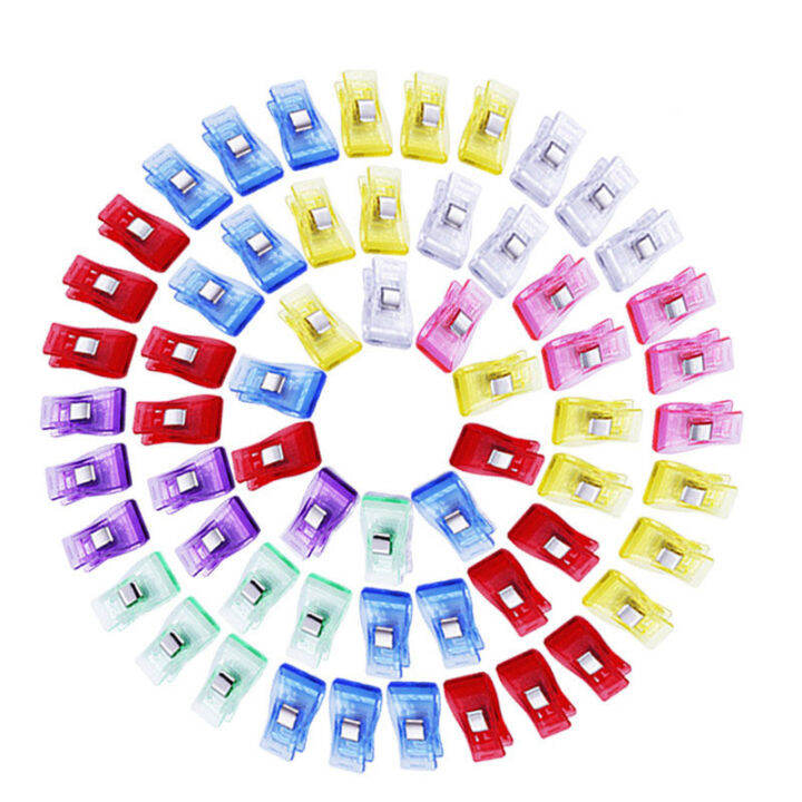 50pcs-plastic-sewing-clips-for-quilting-crafting-clamps-holder-fabric-cloth-patchwork-sewing-quilting-clip-accessory