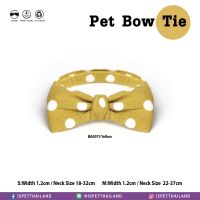 ISPET Bow-tie ผ้าผูกคอหูกระต่าย สุนัข และแมว (YELLOW)