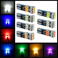 WLJH 10x สุดสดใสไม่มีขั้ว T5 2721 LED 3014ชิปตราสารคลัสเตอร์แผงวัด Dash หลอดไฟที่มี PC74บิดซ็อกเก็ต