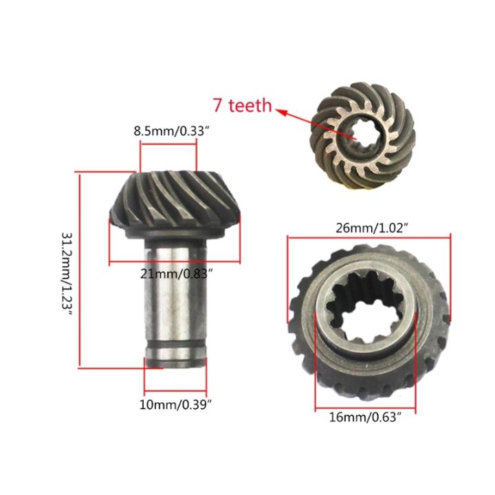 ชุดเกียร์สำหรับ9-7ฟันเกียร์หญ้า-trimmer-แปรงตัดเครื่องตัดหญ้าเครื่องมือไฟฟ้าส่วน-trimmers-ซ่อมสแตนเลส