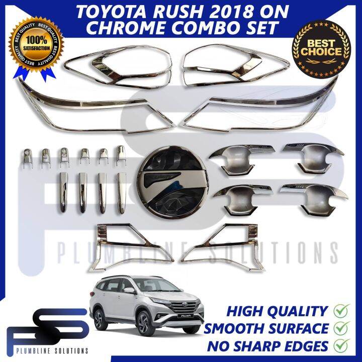 Toyota Rush G E 2018 2019 2020 2021 2022 2023 Black / Chrome / Rush