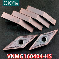 VNMG160404-HS VNMG 160404 HS คาร์ไบด์แทรกภายนอกเปลี่ยนแทรกเครื่องมือ CNC เครื่องจักรโลหะกลึงเครื่องมือสำหรับสแตนเลส