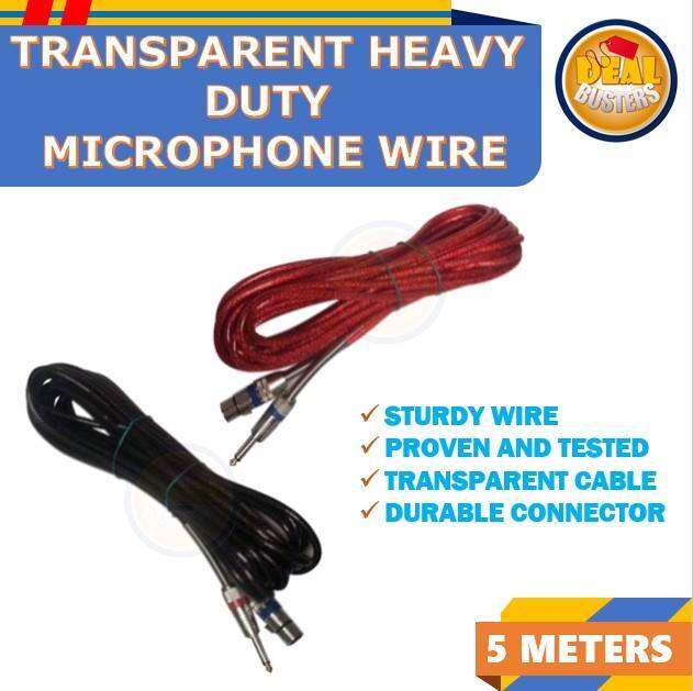 5 meters Microphone Wire Cable Cord Mic Wire Heavy Duty Lazada PH