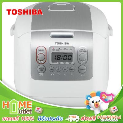 TOSHIBA หม้อหุงข้าวดิจิตอล 1.8 ลิตร รุ่น RC-18NMF(WT)A