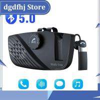 Dgdfhj Shop Handsfree Speaker Audio Kit Bluetooth-compatible 5.0 Receiver Earphone Phone Clip Speakerphone Wireless Car Sun Visor