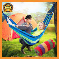 280x80CM เปลญวนผ้าใบแบบป้องกันโรลโอเวอร์ เปลญวนแคมป์ปิ้งกลางแจ้ง camping hammock new เปลญวนชิงช้าลายรุ้ง