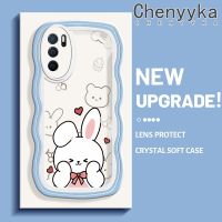 Chenyyka ปลอกสำหรับ OPPO A16 A16s A54s เคสกรณีการ์ตูนน่ารักกระต่ายหมีสีสันสดใสเคสมือถือกันกระแทกแบบใสนิ่มเคสโปร่งใสลายกล้องถ่ายรูปสร้างสรรค์เรียบง่ายอ่อนโยนป้องกัน