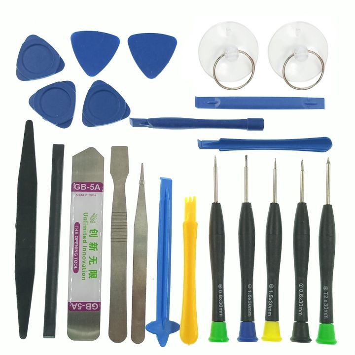 25-22-1-tablet-repair-opening-kits-screwdriver-tweezer-metal-spudger-crowbar-disassemble-hand-set