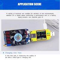 Huida 3V-21V Adjustable USB Electronic Load Battery Discharge Capacity Tester Fan 35W