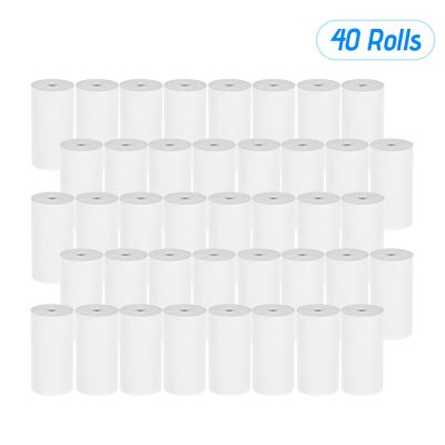 6/40 rolls Thermal Receipt Paper Roll 57*30mm (2.17*1.18in) Bill Ticket Printing for Photo  Thermal Printer  PeriPage A6  Power Points  Switches Saver