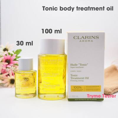 ฉลากไทย Clarins Tonic& Relax Body Treatment Oil 30ml/100ml.