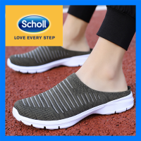 รองเท้า Scholl รองเท้าผ้าใบ Scholl รองเท้าบุรุษรองเท้าแตะผ้าแคนวาสสำหรับผู้ชาย Scholl Kasut Lelaki สไลด์ Scholl Scholl ผู้ชายขนาดใหญ่46 47 48รองเท้าแตะครึ่งรองเท้าแตะกีฬาแบนผู้ชายแฟชั่นรองเท้าแตะวิ่งลำลอง