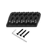 【cw】 6 String Saddle Bridge Electric Guitar Hard Tail Double Roll Tailpiece Instruments Replaceable Accessories Parts