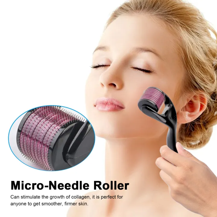 Micro Needle Roller 540 Needles Hair Regrowth Beard Growth Anti Hair Loss Treatment Skin Care