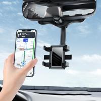 Universal Rotatable และ Retractable รถกระจกมองหลัง Mount Stand Holder Stand Cradle สำหรับโทรศัพท์มือถือ Gps รถกระจกมองหลัง