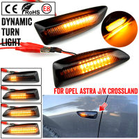 LED แบบไดนามิกเลี้ยวไฟเครื่องหมายด้านข้างโคมไฟสำหรับ Opel สำหรับ Vauxhall Astra J K Crossland X Grandland เครื่องราชอิสริยาภรณ์ B Zafira C