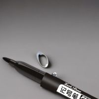 10/5ชิ้นมาร์กเกอร์สีดำถาวรสำหรับศิลปินปากกาเน้นข้อความกันน้ำบนถุงพลาสติกบัตรสีดำสำหรับเด็กนักเรียนเขียน