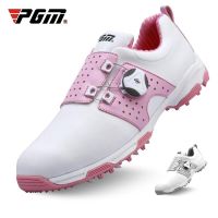 PGM Women Golf Shoes Waterproof Anti-skid Womens Light Weight Soft and Breathable Sneakers Ladies Casual Knob Strap Sports XZ098